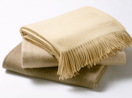 FRINGED CASHMERE THROWS